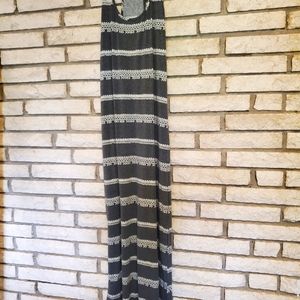 Gray maxi dress